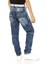 CDK107 Katlı Görünüm Mavi Erkek Çocuk Jeans 4