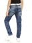 CDK107 Katlı Görünüm Mavi Erkek Çocuk Jeans 5
