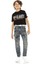 CDK111 Biker Jeans Kargo Cep Mavi Çocuk Pantolon 5