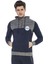 CL372 Kapşonlu Fermuarlı Çizgili Ince Spor Sweatshirt 2