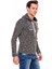CL359 Düğmeli Kapşonlu Gri Örme Erkek Sweatshirt 2