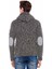 CL359 Düğmeli Kapşonlu Gri Örme Erkek Sweatshirt 4