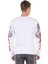 CL450 Parlak Baskılı Ince Beyaz Sweatshirt 4
