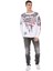 CL450 Parlak Baskılı Ince Beyaz Sweatshirt 5