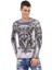 Cipo & Baxx CL449 Gri Yıkamalı Baskılı Ince Sweatshirt 2