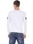 CL454 Taşlı Kurukafa Ince Beyaz Sweatshirt 3