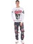 CL454 Taşlı Kurukafa Ince Beyaz Sweatshirt 4