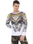 Cipo & Baxx CL488 Beyaz Kartal Baskılı Sweatshirt 1