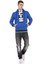 CL478 Saks Mavi Kanguru Cep Sweatshirt 4
