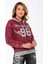 WL207 Taşlı Kapşonlu Tül Detaylı Bayan Sweatshirt 2