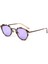 s Oval Mor Kemik Çerçeve Unisex Güneş Gözlüğü 2