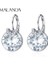 Swarovski'den Kristaller Yuvarlak Bella V Saplama Kadın Saplama Küpe (Yurt Dışından) 1