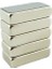 Neodyum Mıknatıs - 20X10X5 mm - Nikel Kaplama, N35 Kalite 10 Adet 1