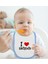 Kids I Love Eskişehir Tasarımlı Mavi Bebek Mama Önlüğü - Model 1 2