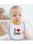 Kids I Love Izmir Tasarımlı Mavi Bebek Mama Önlüğü - Model 1 2