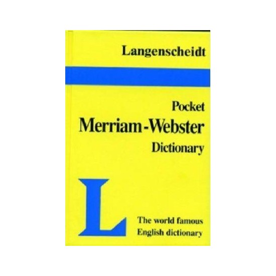Pocket Merriamster Dictionary Ing'den Ing'ye Kitabı