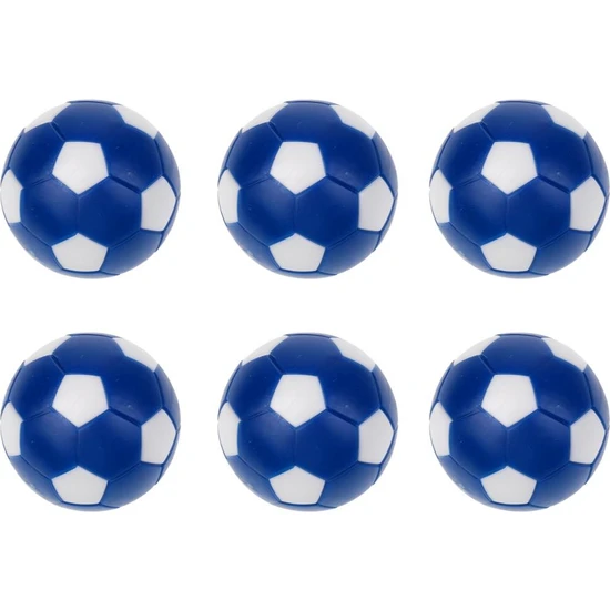 Prettyia 36MM Mini Masa Futbolu Foosball Topları Yedek 6pcs/paket Mavi
