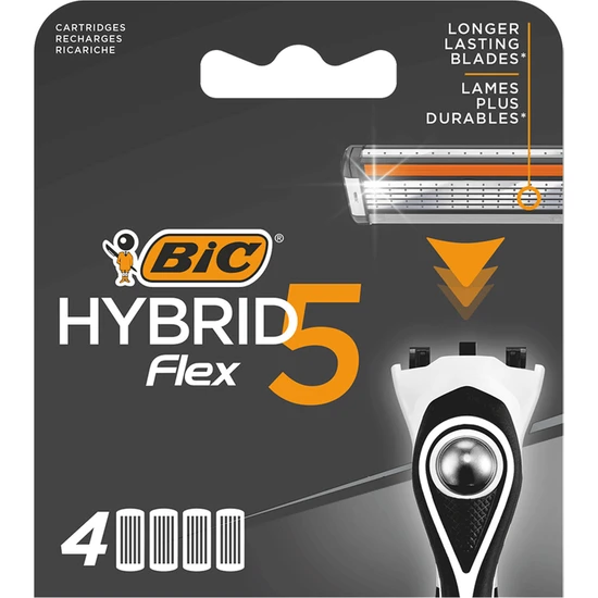 Bic Flex 5 Hybrid Yedek Bıçak 4'Lü