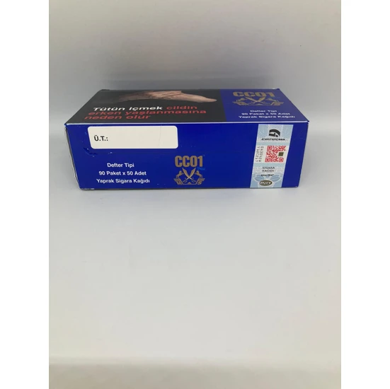 CC01 Dark Blue Sigara Kağıdı 90 Paket 4500 Adet