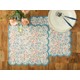 English Home Florals Polipropilen 4'lü Amerikan Servis 40 x 40 Mavi