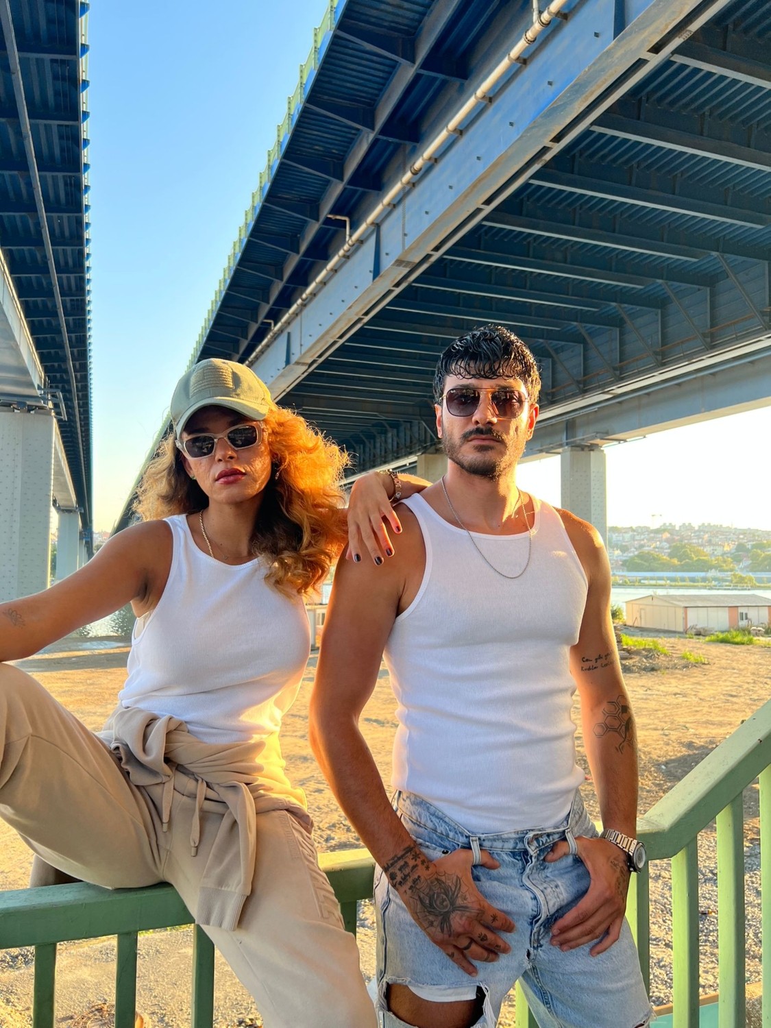 XPuppetwear Unisex Likralı Beyaz Fitilli Atlet görsel 2