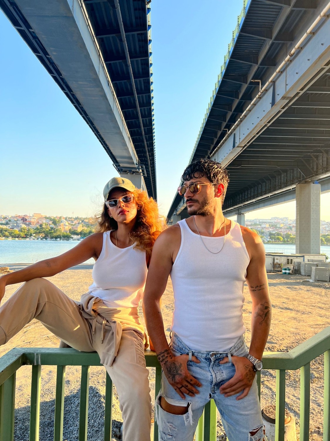 XPuppetwear Unisex Likralı Beyaz Fitilli Atlet görsel 3