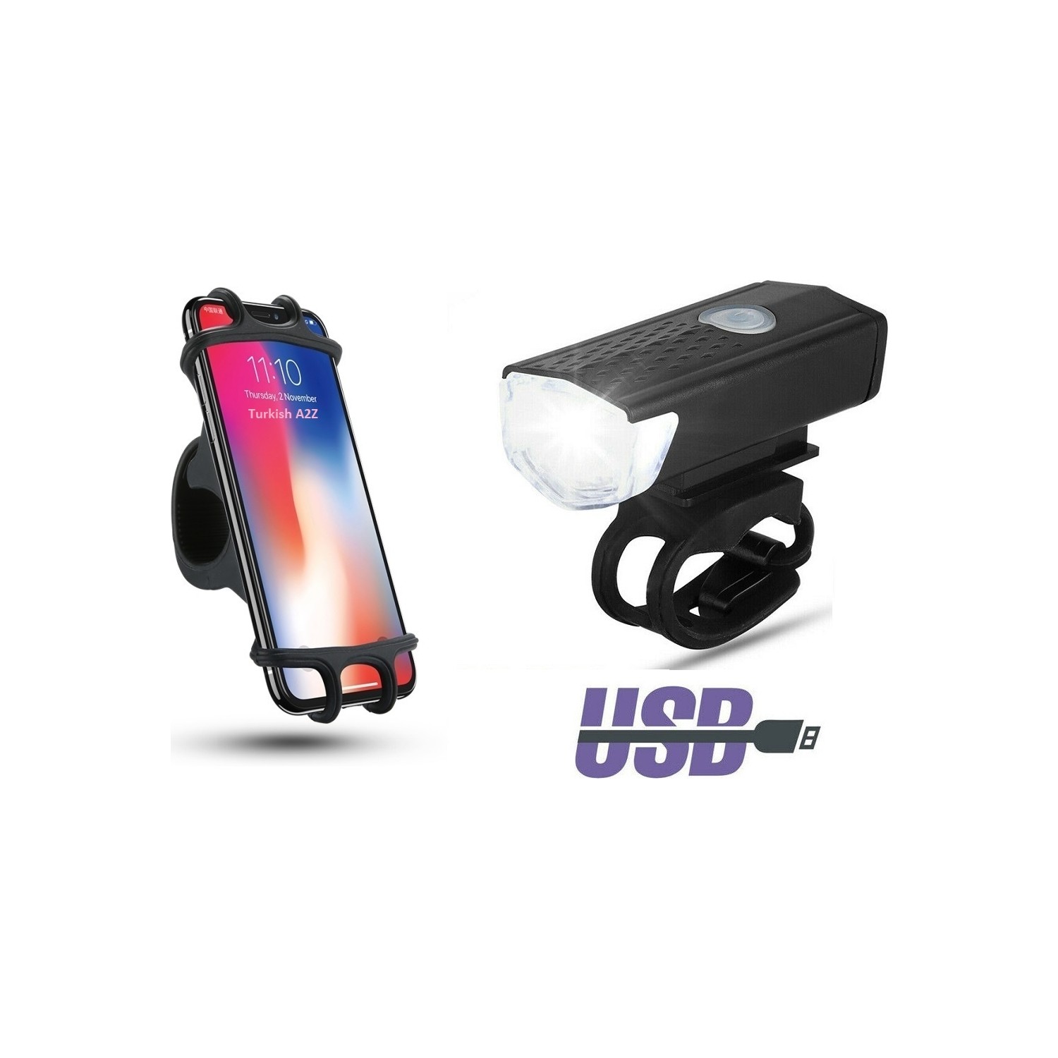 Greathings 360° Bisiklet Scooter Telefon Tutucu ve 300 Lümen Fiyatı