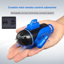 Xinh Mini Radyo Yarışı Rc Denizaltı Uzaktan Kumanda Tekne Oyuncak Hediye LED Işık ile Rc Oyuncak Hediye Su Geçirmez Modeli Çocuk Hediye | Rc Denizaltı (12.2 * 4.6 * 3.3 Cmblue) (Yurt Dışından)