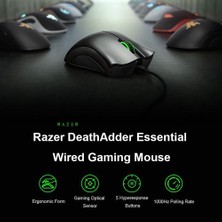 Xinh Razer Deathadder Temel Kablolu Oyun Mouse Fareler 6400DPI Optik Sensör 5 Laptop Pc Gamermice - Siyah (Yurt Dışından)