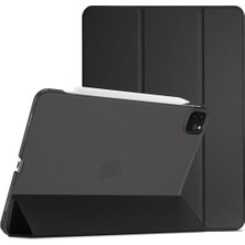 CRESCENT Apple iPad Pro 12.9 Inç 4. Nesil (2020) Prime Smart Case Tablet Kılıfı (A2069-A2229-A2232-A2233) Siyah