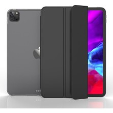 CRESCENT Apple iPad Pro 12.9 Inç 4. Nesil (2020) Prime Smart Case Tablet Kılıfı (A2069-A2229-A2232-A2233) Siyah