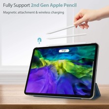 CRESCENT Apple iPad Pro 12.9 Inç 5. Nesil (2021) Prime Smart Case Tablet Kılıfı (A2378-A2379-A2461-A2462) Siyah