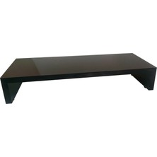 Wooden Gold Geniş Ayaklı Ekranlar Için 13 cm Yükseklikte Stand Siyah 45 cm x 26 cm Üst Tablalı