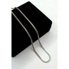 Takıfest Unisex 925 Ayar Gümüş Tilki Kuyruğu Zincir 2 mm