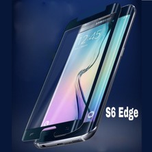 Bayraktaron Samsung Galaxy S6 Edge Ekran Koruyucu 5d Kavisli Kırılmaz Cam Full / Tam Kapatan Hd Siyah (OT91GMO)