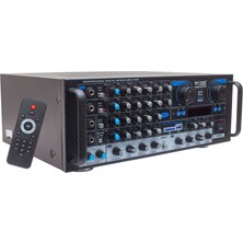 Magicvoice MV-550 2X100 Watt Usb/sd/uk Balans Bt/fm 4 Mik. Girişli 4 Hop. Çıkışlı Streo Küp Mixer Trafosuz Anfi