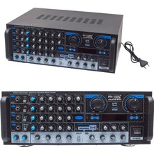 Magicvoice MV-550 2X100 Watt Usb/sd/uk Balans Bt/fm 4 Mik. Girişli 4 Hop. Çıkışlı Streo Küp Mixer Trafosuz Anfi