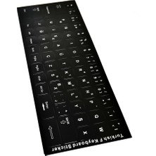 Aogo F Klavye Stiker Türkçe Klavye Yapışkan Harf Dizilimi Turkish F Keyboard Sticker F Klavye Sticker