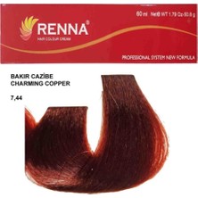 Renna Saç Boyası Tüp 60 ml - 7-44 Bakır Cazibe Oksidan