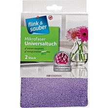 Flink & Sauber Mikrofiber Çok Emici Genel Temizlik Bezi 32 x 35 cm