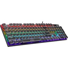 Everest Kb-Mk9 Gümüş USB Bilek Destekli Daktilo Tuşlu Mekanik Q Red Switch Gaming Oyuncu Klavyesi