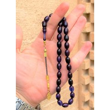 Doğan Silver Hediye Tesbih, Bol Hareli Orijnal Ateş Kehribar Tesbih DGN5013