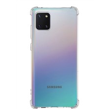 Case World Samsung Galaxy A81 ile Uyumlu Kapak Köşe Korumalı Airbag Antishock Silikon ile Uyumlu Kılıf