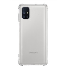 Case World Samsung Galaxy M51 ile Uyumlu Kapak Köşe Korumalı Airbag Antishock Silikon ile Uyumlu Kılıf