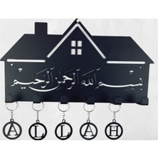 Risingmaber Dekoratif Askılık Anahtarlık Besmeleli Anahtarlık