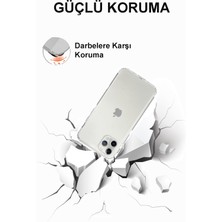 Case World Apple iPhone 11 Pro ile Uyumlu Kapak Kamera Korumalı Tıpalı Şeffaf Silikon ile Uyumlu Kılıf