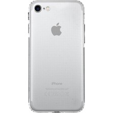 Case World Apple iPhone Se 3 2022 ile Uyumlu Kapak Kamera Korumalı Tıpalı Şeffaf Silikon ile Uyumlu Kılıf