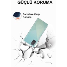 Case World Samsung Galaxy A71 ile Uyumlu Kapak Kamera Korumalı Tıpalı Şeffaf Silikon ile Uyumlu Kılıf