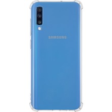 Case World Samsung Galaxy A70 ile Uyumlu Kapak Köşe Korumalı Airbag Antishock Silikon ile Uyumlu Kılıf