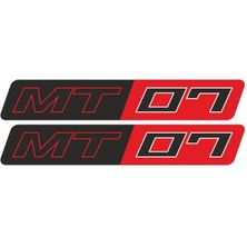 Yamaha Yamha Mt07 Uyumlu Kırmızı 15X2 Cm Damla Sticker